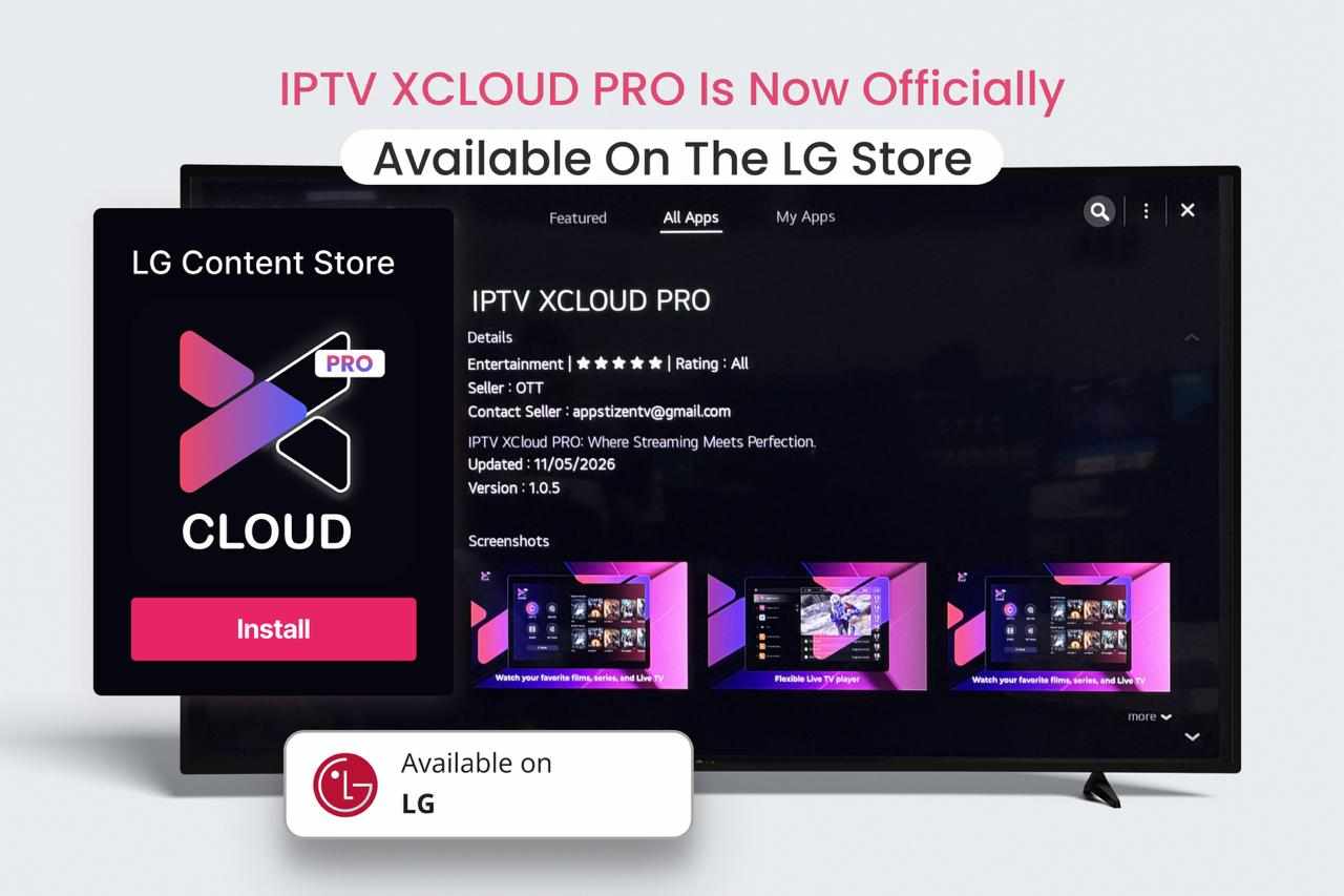 IPTV XCloud PRO en la LG Store