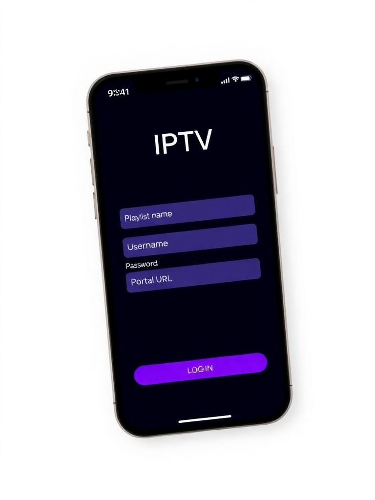 Pantalla de login típica en apps para iPhone / iPad